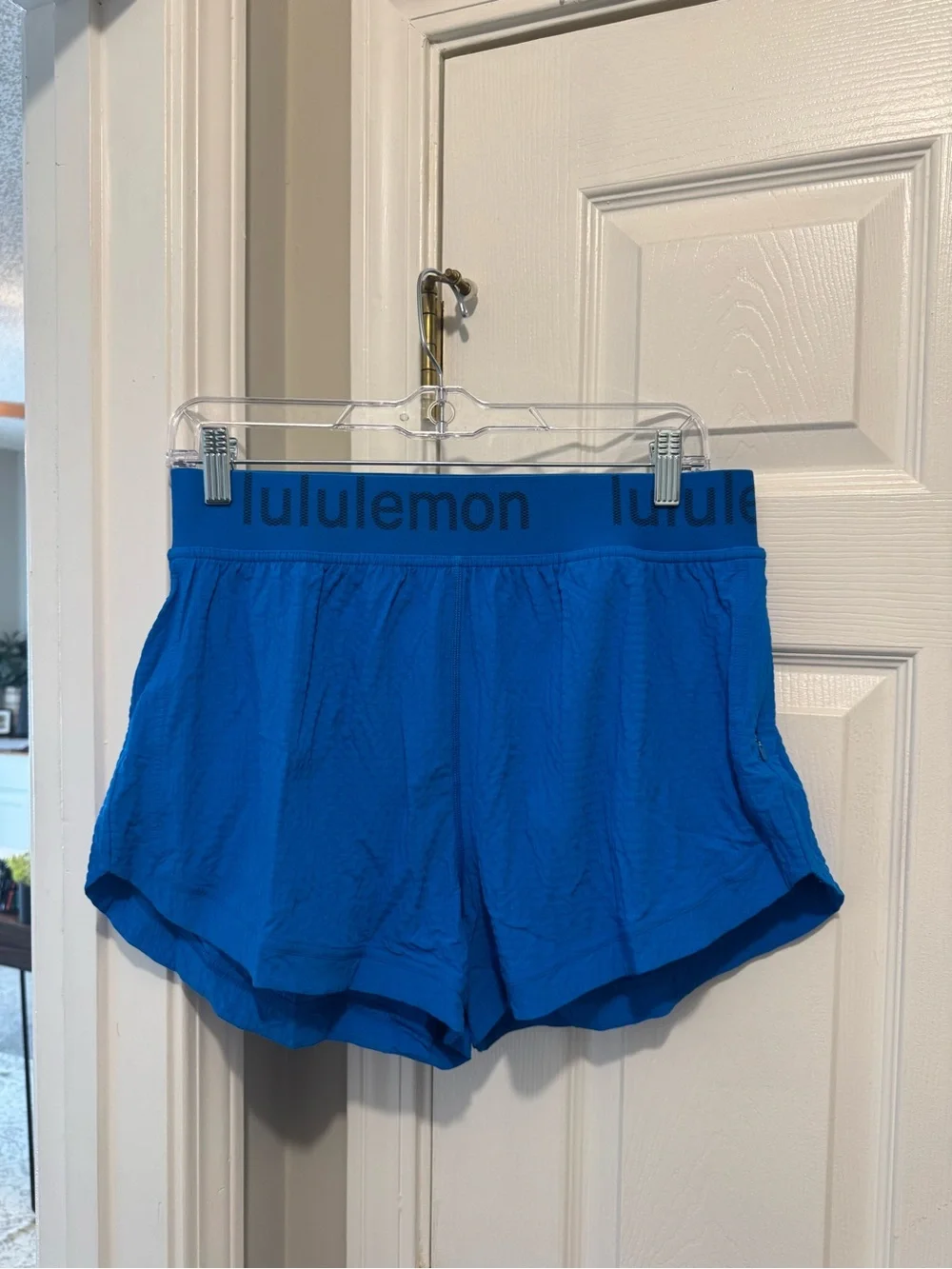 Lululemon Blue Logo Shorts (Tiktok viral)